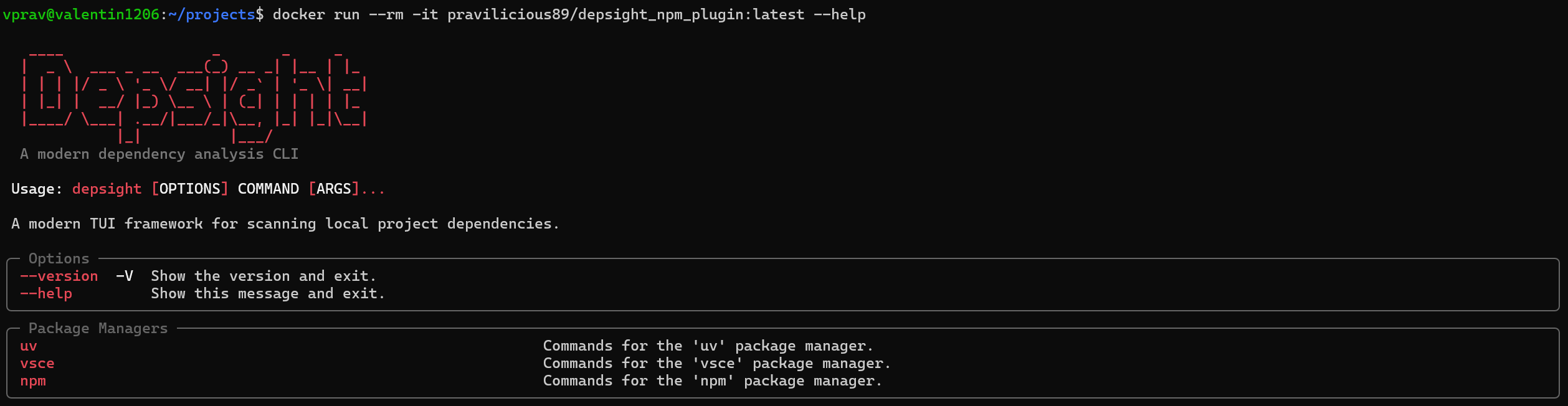 Depsight CLI